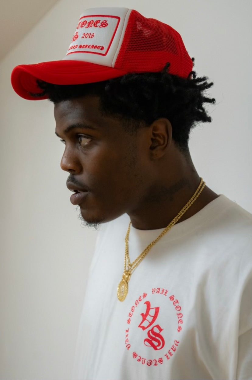 Vail Stones Trucker Hat (Red)