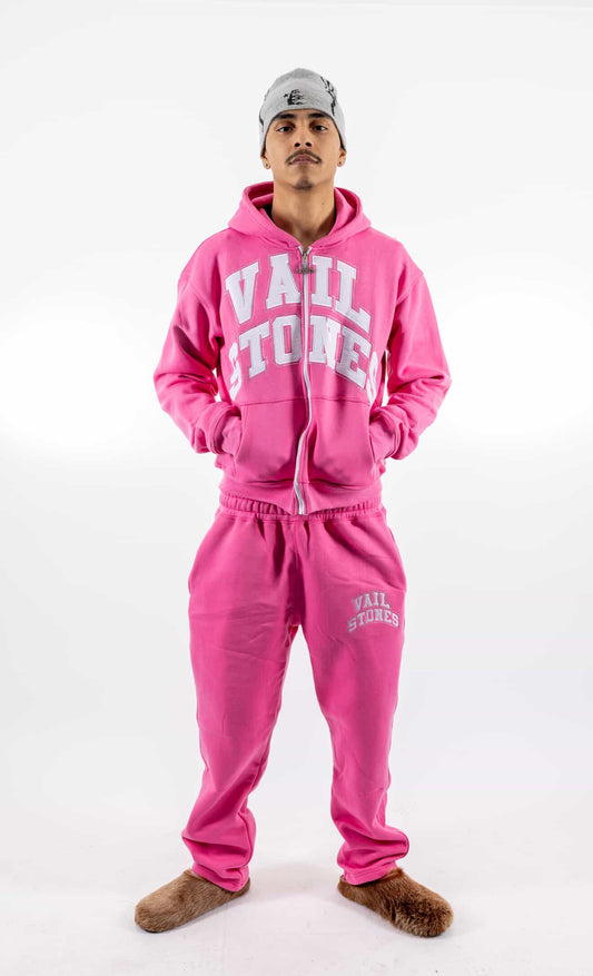Pink Unisex Sweatsuit