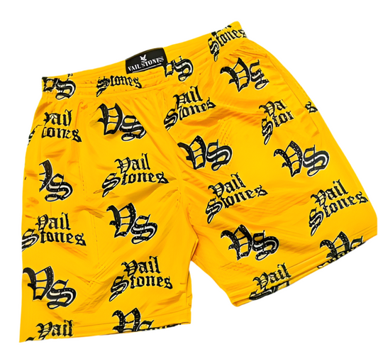 Vail Stones Yellow Shorts