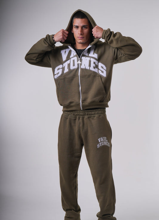 Unisex Sweatsuit Set (Olive Green)