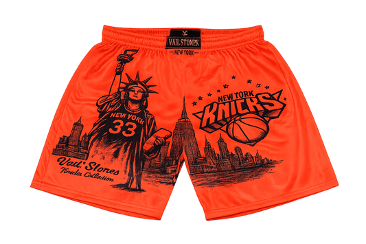 Knicks NBA Finals Shorts (Orange)