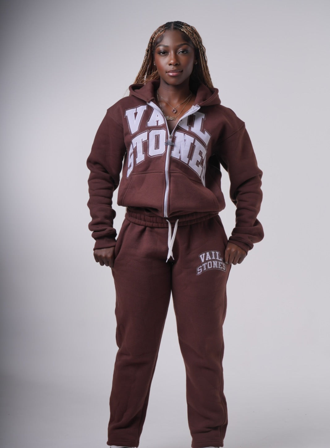 Unisex Sweatsuit Set (Brown)